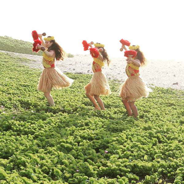 Traditional Hawaiian entertainers for events dancing at an outdoor event | Altus Entertainment